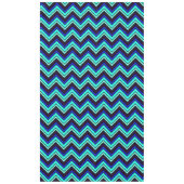 Nappe Zigzag en chevron bleu et noir (Devant)