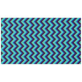 Nappe Zigzag en chevron bleu et noir (Devant (Horizontal))