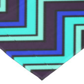 Nappe Zigzag en chevron bleu et noir (Angle)