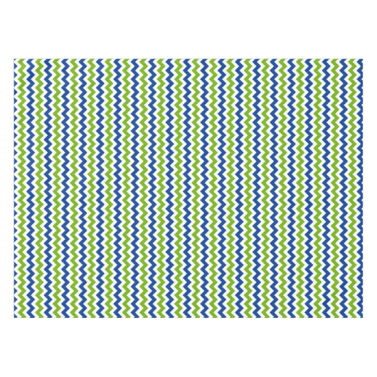Nappe Zigzag lumineux de bleu et de vert de chaux (Devant (Horizontal))