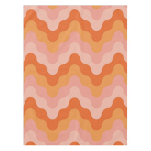 Nappe Zigzags colorés (rose et orange)