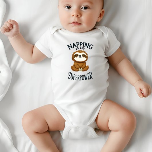 Nappen is mijn Superpower Baby bodysuit