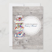 Napperons de dentelle et invitation nuptiale de (Dos)