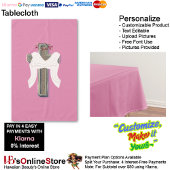 Nappes Arrière - plan de ménage lin rose