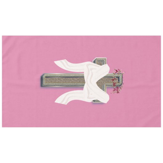 Nappes Arrière - plan de ménage lin rose (Devant (Horizontal))