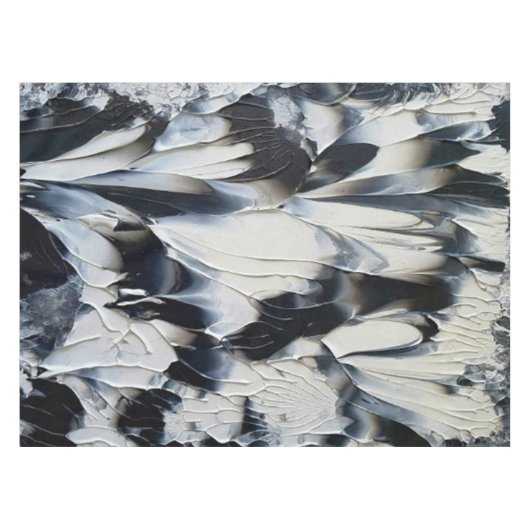 Nappes Art déco noir et blanc (Devant (Horizontal))