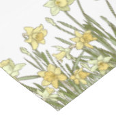 Nappes avec bordure florale de jonquilles jaunes (Angle)
