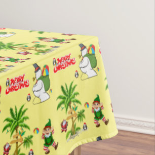 Nappes de Noël, Summer Beach Père Noël