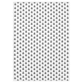 Nappes de table pour sapins de Noël noir et blanc (Devant)