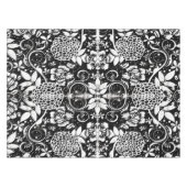 Nappes florales noires et blanches (Devant (Horizontal))