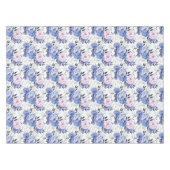 Nappes florales rose et bleu pivoine (Devant (Horizontal))