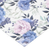 Nappes florales rose et bleu pivoine (Angle)