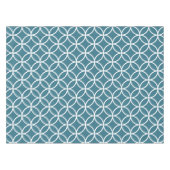 Nappes géométriques bleues turquoises de motif (Devant (Horizontal))