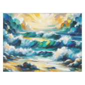 Nappes Ocean Waves Peinture Abstraite Nautique (Devant (Horizontal))