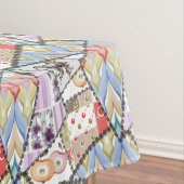 Nappes patchwork Abstrait quilt rétro (In Situ)