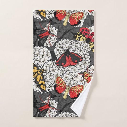 Nappes phréatiques sur hydrangée blanche (Serviette à main)