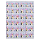 Nappes Saint-Valentin Coeurs de pingouins (Devant)