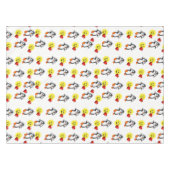 Nappes Saint-Valentin Coeurs de pingouins (Devant (Horizontal))