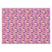 Nappes Saint-Valentin Coeurs de pingouins (Devant (Horizontal))