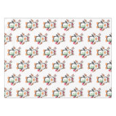 Nappes Saint-Valentin Coeurs de pingouins (Devant (Horizontal))