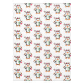 Nappes Saint-Valentin Coeurs de pingouins (Devant)