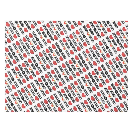 Nappes Saint Valentin Xoxo (Devant (Horizontal))