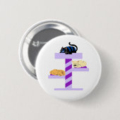 Napping Cat Ronde Button 5,7 Cm (Voorkant /achterkant)