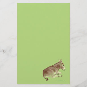 Napping Donkey Stationery Briefpapier