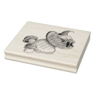 Napping Gnome Rubberstempel