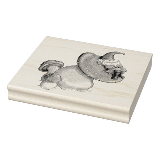 Napping Gnome Rubberstempel (Stempel)