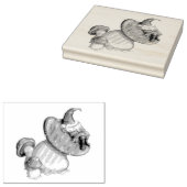 Napping Gnome Rubberstempel (Gestempeld)