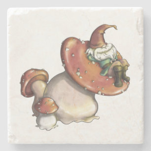 Napping Gnome Stenen Onderzetter