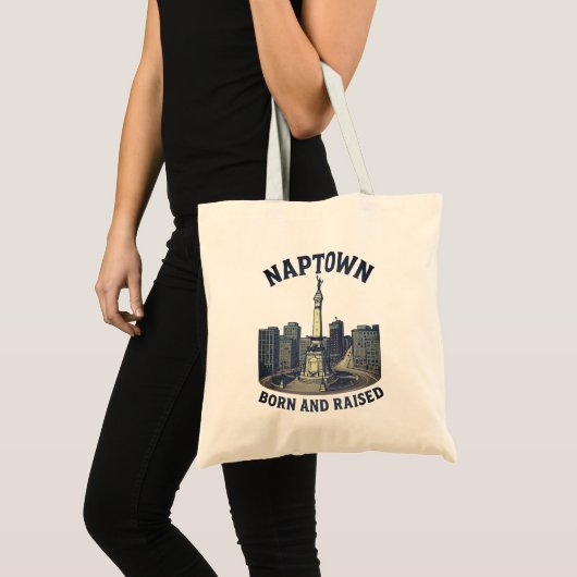 Naptown Geboren en getogen, Monument Circle Tote Bag (Voorkant (product))