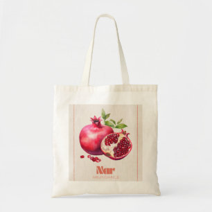 Nar Turkse Granaatappel Overvloed Volkskunst Canva Tote Bag