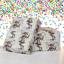 nar voeg tekst carnaval of mardi gras cadeaupapier