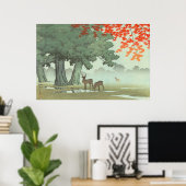 Nara Park Kawase Hasui 1953 Japanse kunst Poster (Thuiskantoor)