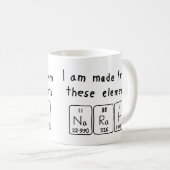 Narah nom de table périodique mug (Devant droit)
