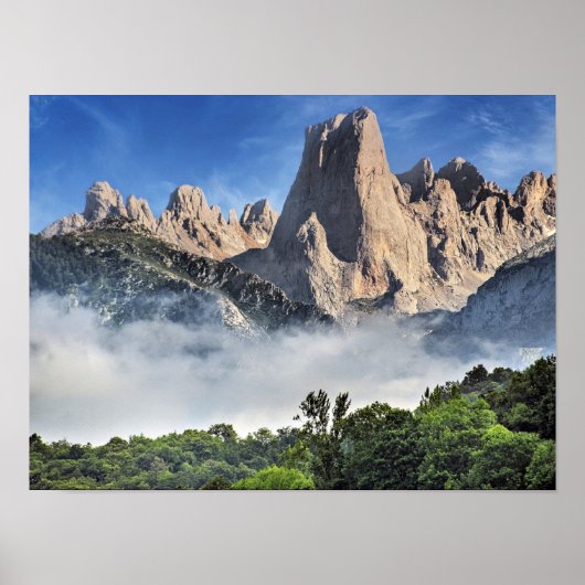 Naranjo de Bulnes, Kalksteenpark, Spanje Poster (Voorkant)