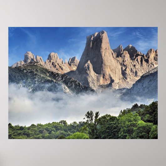 Naranjo de Bulnes, Kalksteenpark, Spanje Poster (Voorkant)