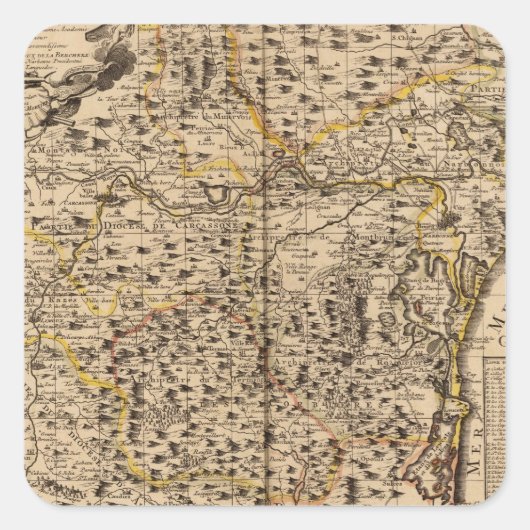 Narbonne France Vierkante Sticker (Voorkant)