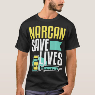 Narcan bewaart levens van verdoofd geneesmiddel te t-shirt
