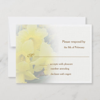 Narcis antwoordkaarten RSVP kaartje