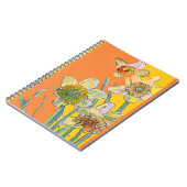 Narcis Aquarel Oranje Dagboek Bloemige Notitieboek (Linkerzijde)