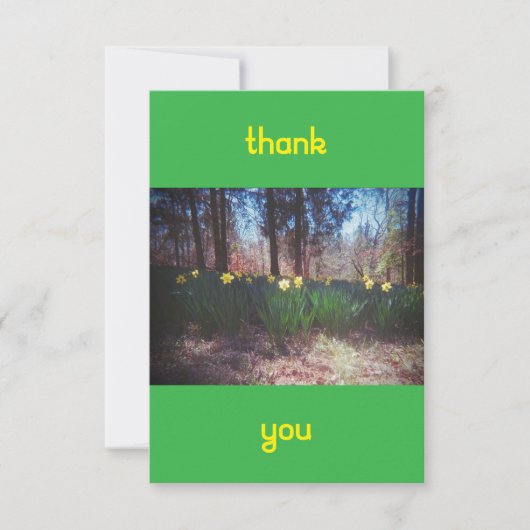 narcis bedankkaart (Voorkant)