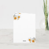 narcis Bedankt Notitiekaartje (Achterkant)