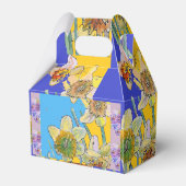 Narcis Bloem Schildering bloemige Verjaardag Cake  Bedankdoosjes (Achterkant)