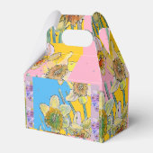 Narcis Bloem Schildering bloemige Verjaardag Cake Bedankdoosjes (Achterkant)