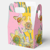 Narcis Bloem Schildering bloemige Verjaardag Cake Bedankdoosjes (Geopend)