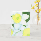 narcis-briefkaart kaart (Gele Bloem)