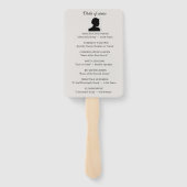 Narcis dienst order handwaaier (Achterkant)